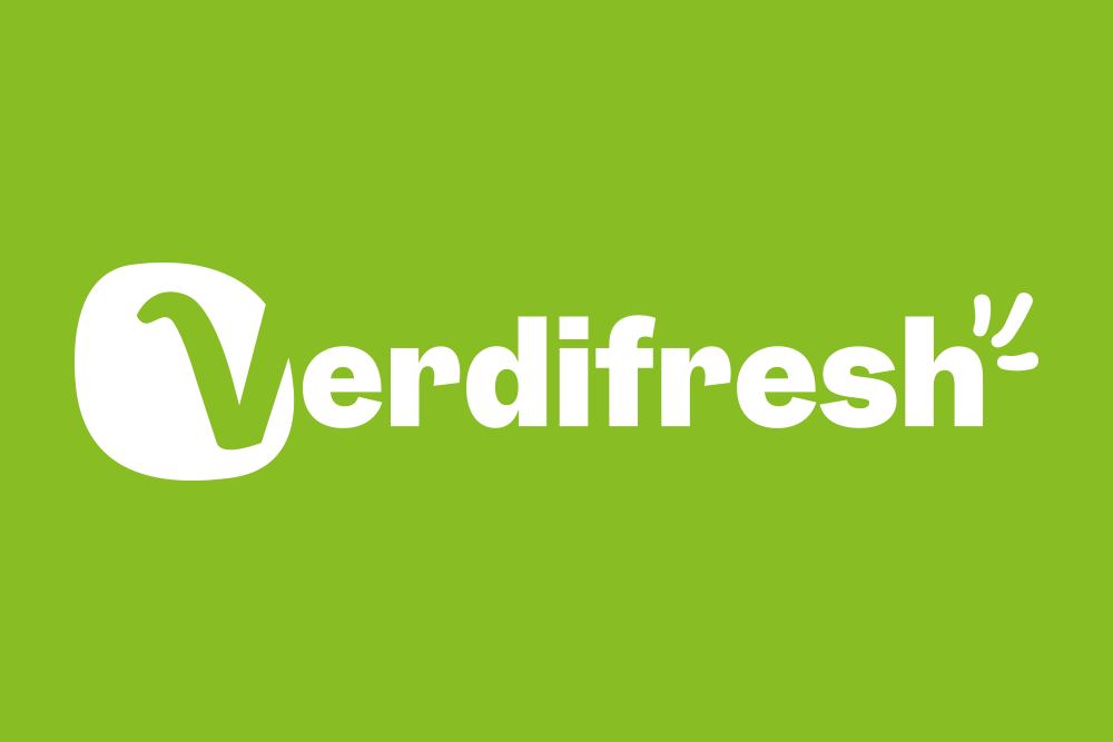 Disseny Identitat corporativa. Marca aplicacions papereria, retolació comercial, elements publicitaris. Verdifresh-marca-grup Foodiverse_Gisela Almerich comunicacio grafica