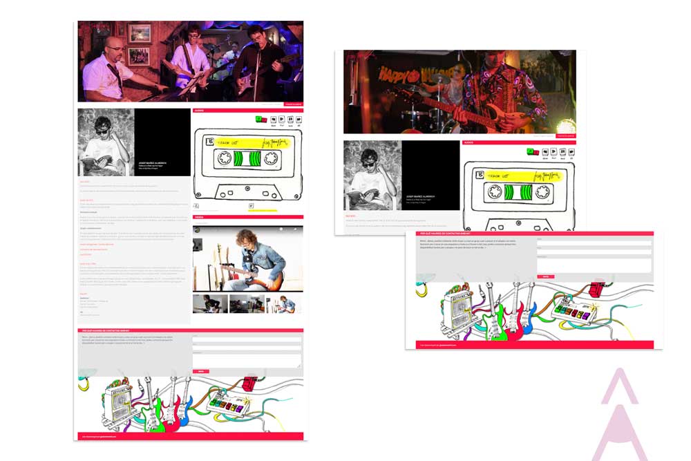 Disseny web per al guitarrista Josep Ibáñez.